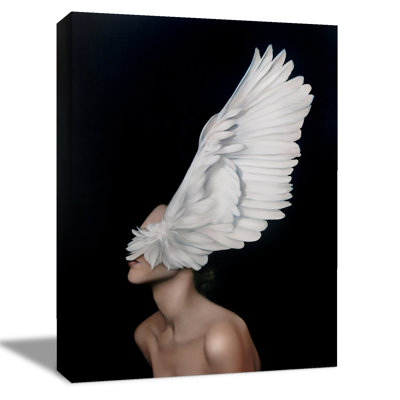 Mercer41 Naked Sexy Lady With Feather Wing | Wayfair